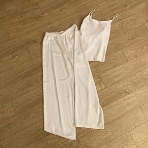 Mason Grey White Two-Piece Lounge Set